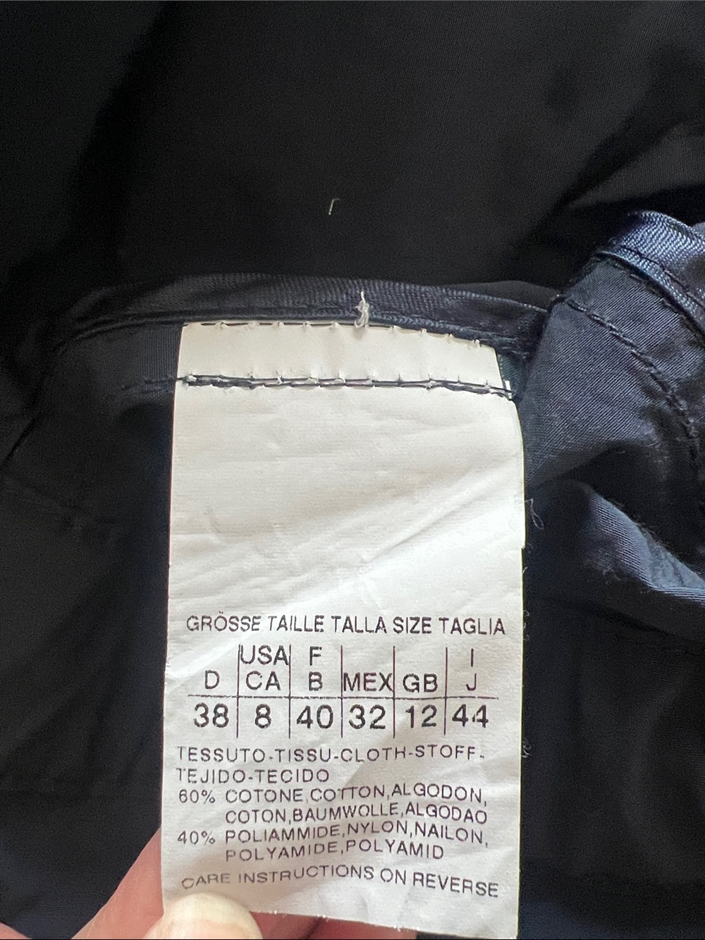 Marella Navy Utility Jacket size 8 - Picture 6 of 6